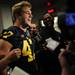 Michigan linebacker Jake Ryan smiles as he answers questions in the locker room during media day at Michigan Stadium on Sunday, August 11, 2013. Melanie Maxwell | AnnArbor.com